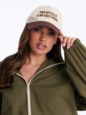 My First Rodeo Baseball Hat - Beige/Brown